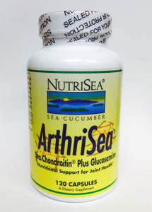 ArthriSea is a joint support supplement that features a combination of Sea Chondroitin (sea cucumber prepared by a patented process) and Glucosamine HCL. ArthriSea is a joint support supplement that features a combination of Sea Chondroitin (sea cucumber prepared by a patented process) and Glucosamine HCL.