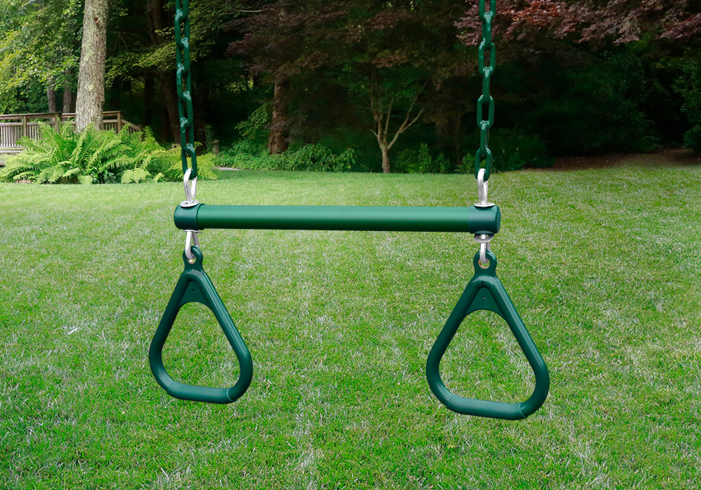 Trapeze Bar Assembly with Rings Swing Set Accessories and Addons