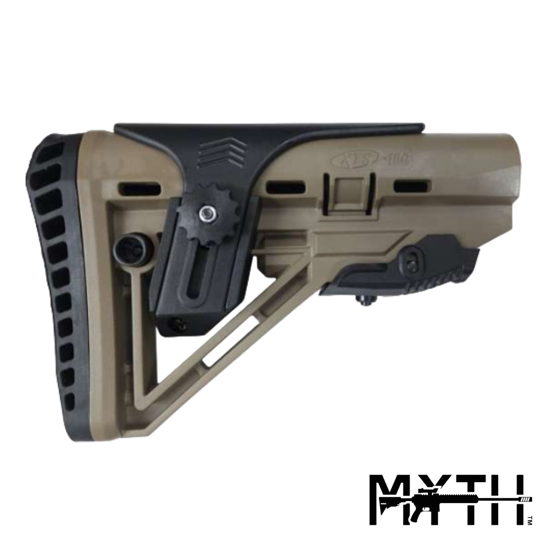 Upgraded Mil-Spec Cheek Rest Riser Butt Stock | Myth Ind.