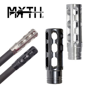 Long Round 12 Port Flash Hider Muzzle Brake FH-LNGRNDPRTD