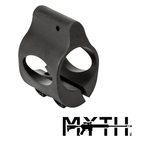 .750" Clamp On Steel Gas Block - Black GB-CLAMP=BLK