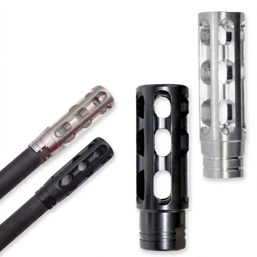 Long Round 12 Port - Flash Hider Muzzle Brake