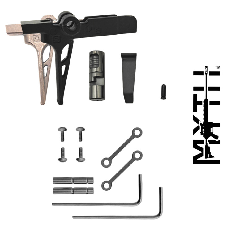Super Safety Trigger - D2 Steel STRAIGHT Forced Reset (FRT) 3 Position + Anti-Walk Pins FRT-SS-D2-STRT