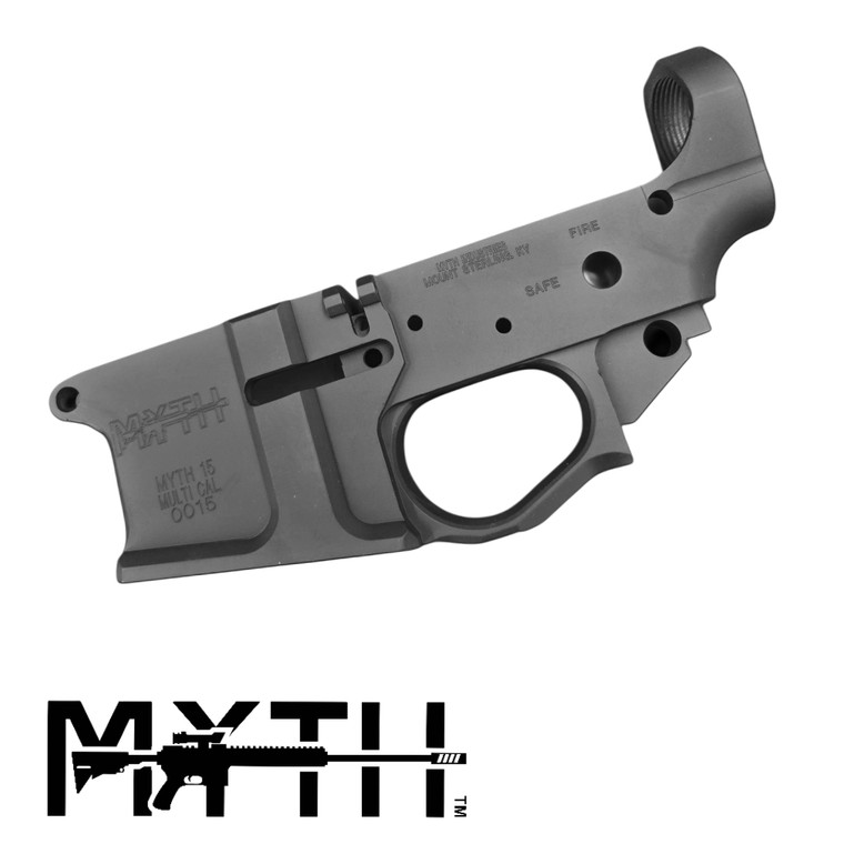 Myth Industries Billet AR-15 AR-22 Stripped Lower Receiver - Black