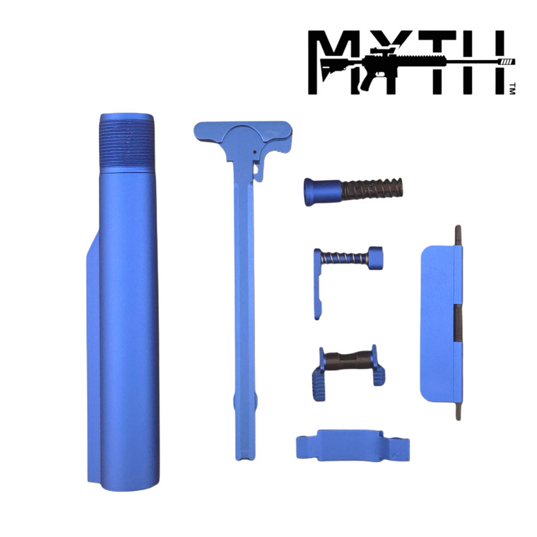 Enhanced Upper & Lower Parts Kit - AR15 AR22 AR9 - Anodized Blue CPK-ENH-BLUE