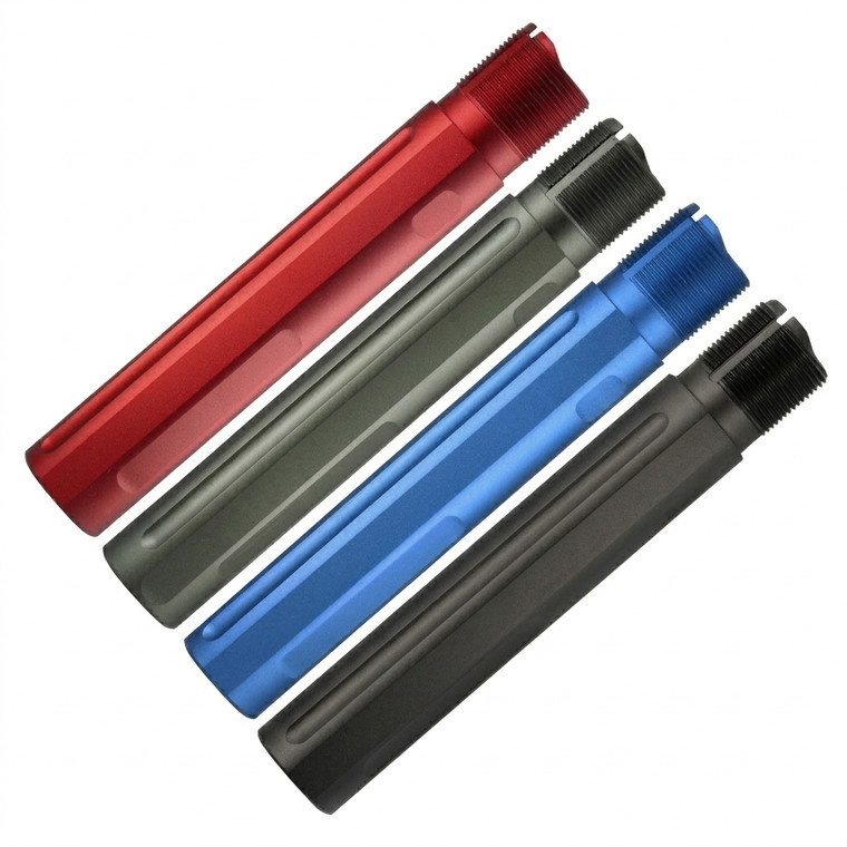 Fixed Mil-Spec Fluted Pistol Buffer Tube - 7.3" - Anodized