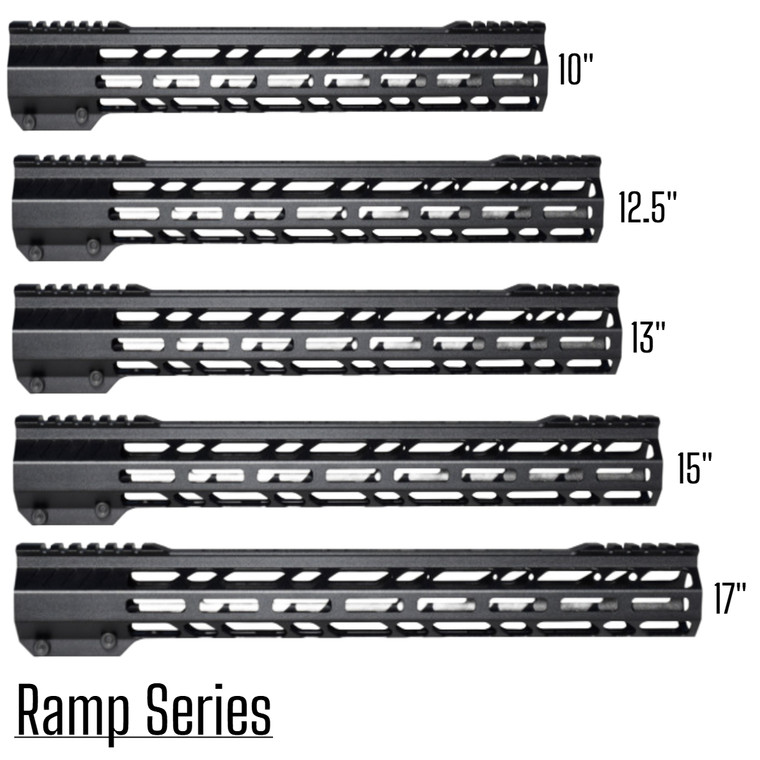 Ramp Series Lightweight M-Lok AR15 Handguard HNDGRD-AR15-RAMP
