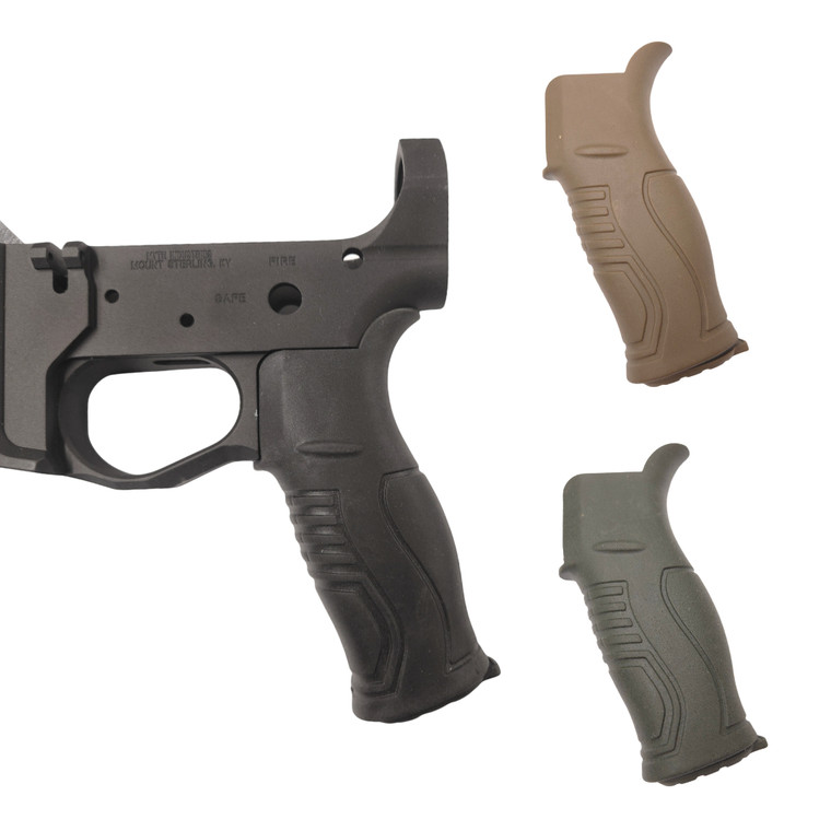 AR Pistol Grip - Rubberized 15 Degree Design GRP-RUB15