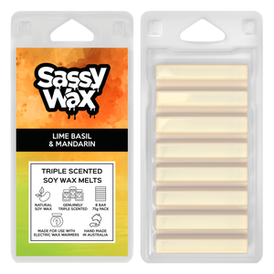 Lime Basil & Mandarin Soy Wax Melts 8 Pack