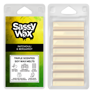 Patchouli & Bergamot Triple Scented Soy Wax Melts 8 Pack Patchouli & Bergamot Triple Scented Soy Wax Melts 8 Pack
