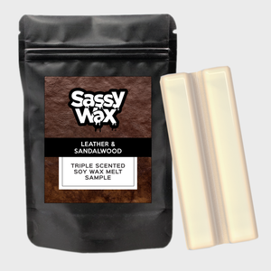 Leather & Sandalwood Soy Wax Melt Sample Leather & Sandalwood Soy Wax Melt Sample