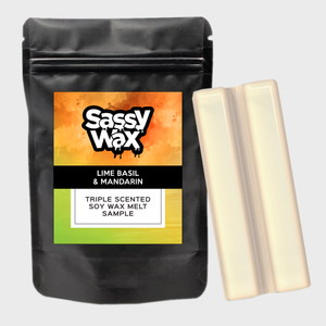 Lime Basil & Mandarin Soy Wax Melt Sample Lime Basil & Mandarin Soy Wax Melt Sample