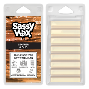 Leather & Oud Triple Scented Soy Wax Melts 8 Pack Leather & Oud Triple Scented Soy Wax Melts 8 Pack