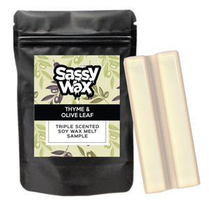 Thyme & Olive Leaf Soy Wax Melt Sample Thyme & Olive Leaf Soy Wax Melt Sample