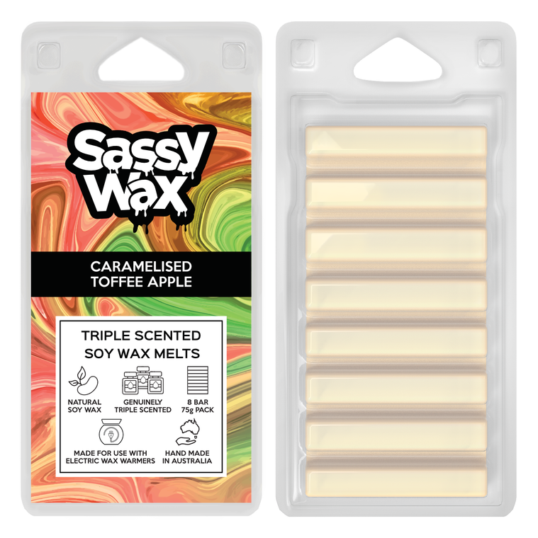 Caramelised Toffee Apple Soy Wax Melts 8 Pack
