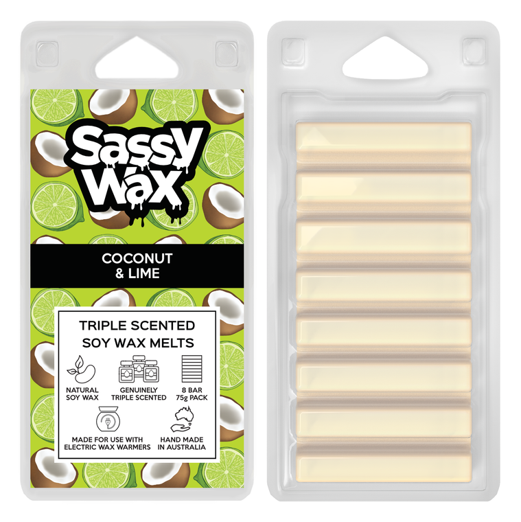 Coconut & Lime Soy Wax Melts 8 Pack