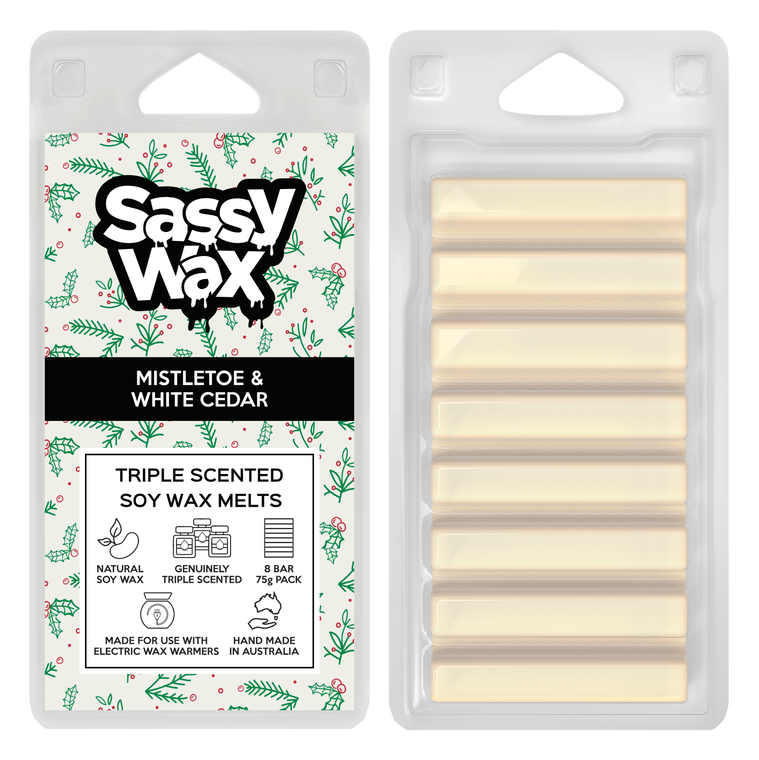 Mistletoe & White Cedar Soy Wax Melts 8 Pack