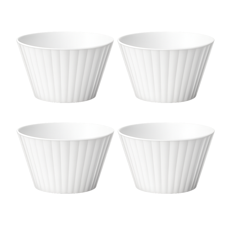 White Silicone Flip Cups 4 Pack