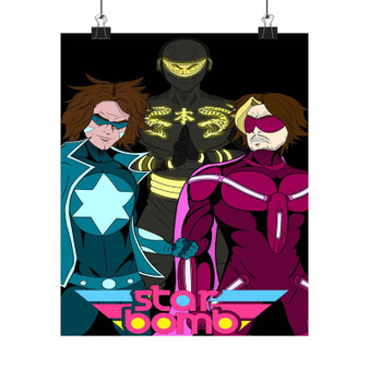 Starbomb II Silky Poster Satin Print Wall Decor