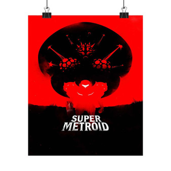 Super Metroid Silky Poster Satin Print Wall Decor