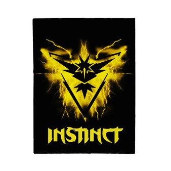 Team Instinct Pokemon GO Velveteen Plush Blanket Polyester