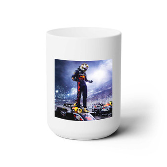 Max Verstappen White Ceramic Mug 15oz Sublimation