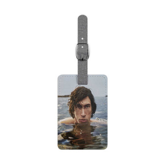 Adam Driver Luggage Tag Polyester Saffiano Rectangle Card Insert