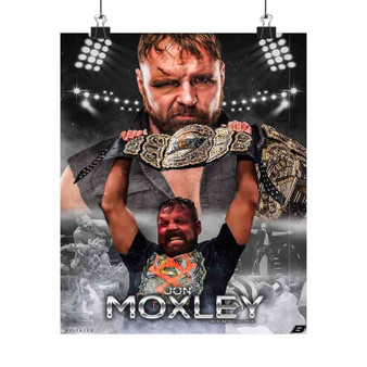 Jon Moxley AEW Silky Poster Satin Print Wall Decor