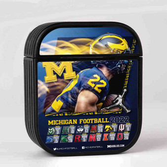 Michigan Football 2022 AirPods Case Cover Sublimation Hard Plastic