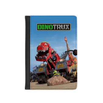 Dinotrux Passport Cover Wallet PU Faux Leather Black