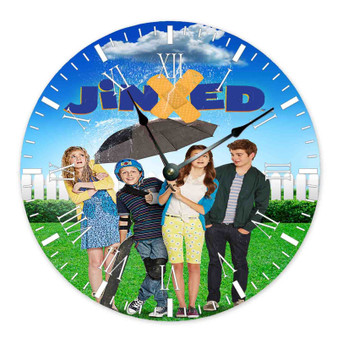 Jinxed Wall Clock Round Wooden Non-ticking