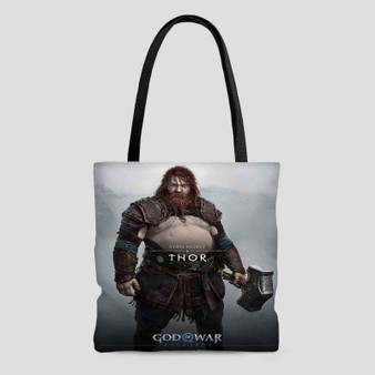 Thor God of War Ragnar k Tote Bag AOP Cotton Handle