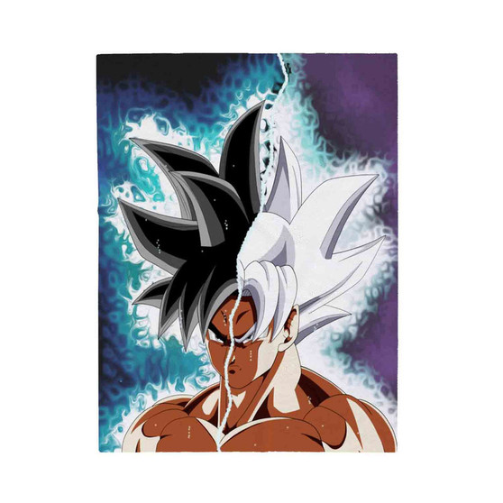 Goku Ultra Instinct Velveteen Plush Blanket Polyester