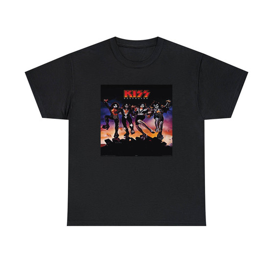 Kiss Destroyer T-Shirts Classic Fit Heavy Cotton Tee Unisex