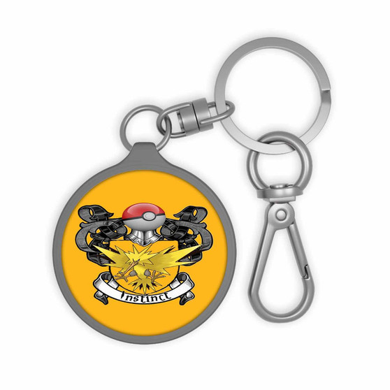 Team Instinct Pokemon Keyring Tag Keychain Acrylic