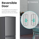 Teknix STF1448S 142L Static Fridge Freezer - Inox