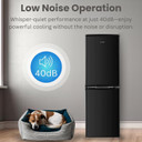 Teknix STF1448B 142L Static Fridge Freezer - Black