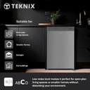 Teknix UC55F5S 55cm Wide 91L Under Counter Freezer - Silver