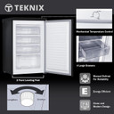 Teknix UC55F5S 55cm Wide 91L Under Counter Freezer - Silver
