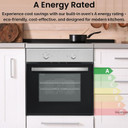 Teknix BITK263ESX 55L Single Electric Slim Oven - Stainless Steel