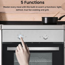 Teknix BITK263ESX 55L Single Electric Slim Oven - Stainless Steel