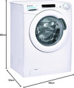 Candy CS1482DW4/1-80 8kg 1400 Spin Smart Washing Machine - White