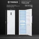 Teknix TH60TLW 370L Freestanding Tall Larder Single Door Fridge, No Frost - White