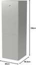 AEG RCB632E3MW 59.5cm 60/40 Fridge Freezer - White