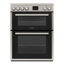 Teknix TKED64X 60cm Ceramic Twin Cavity Electric Cooker - Stainless Steel