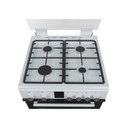 Teknix TKGD60W 60cm Double Oven Gas Cooker - White