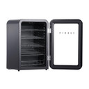 Teknix UC255LRGB Under Counter Larder Glass Door Fridge - Black