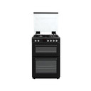 Teknix TKGD60B 60cm Double Oven Gas Cooker - Black