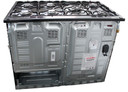 Flavel MLN10FR Dual Fuel Range Cooker 100cm Black Gas Hob Electric Oven