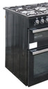 Flavel MLN10FR Dual Fuel Range Cooker 100cm Black Gas Hob Electric Oven